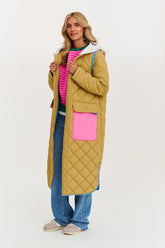 Warm Intentions coat with detachable sleeves